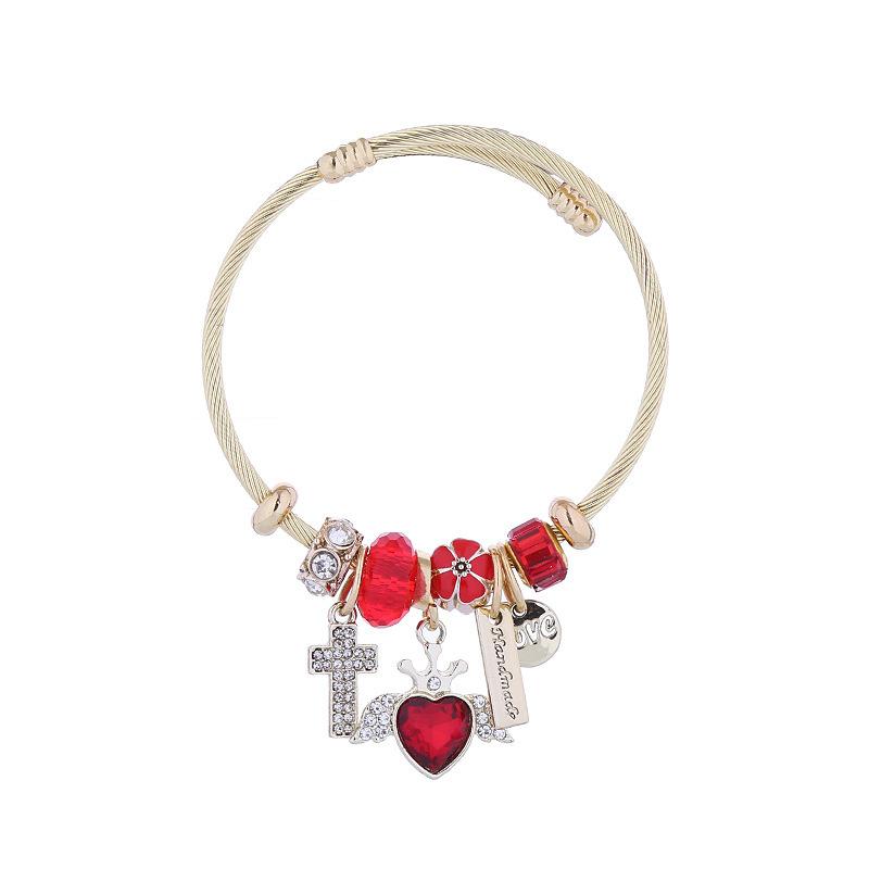 Religious Belief,Cross,Angel's Wing,Adjustable Titanium Alloy Handmade Bracelet Luxury Gift Exquisite Gift Handmade,Desigh-Charm,Waterproof,Non- 个SKI Tarish,Adjustable,Premium,Factory Price,Wholesale,Super Trendy Fashion Gifts Daily Dressing OOTD