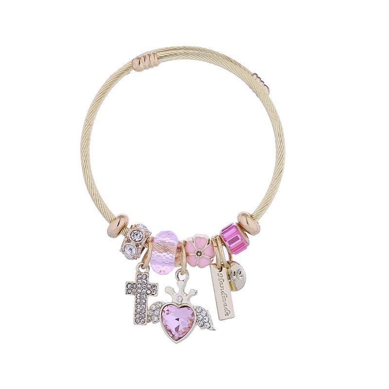 Religious Belief,Cross,Angel's Wing,Adjustable Titanium Alloy Handmade Bracelet Luxury Gift Exquisite Gift Handmade,Desigh-Charm,Waterproof,Non- 个SKI Tarish,Adjustable,Premium,Factory Price,Wholesale,Super Trendy Fashion Gifts Daily Dressing OOTD