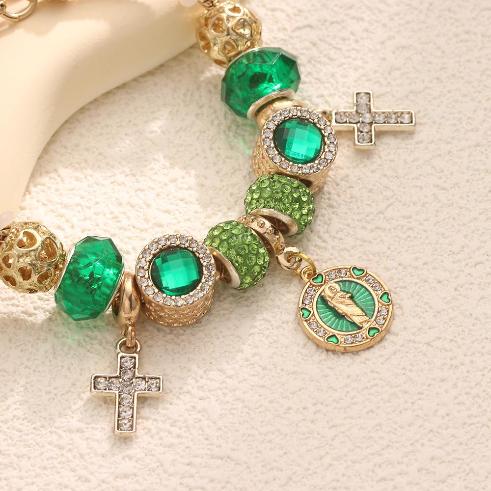 Religious Bracelets Devout Faith Christian Bible The Cross Jesus and Mary