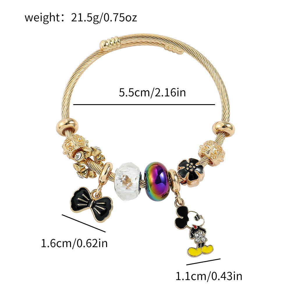Mickey Mouse - Themed Charm Bracelet: Sparkle of Disney Joy