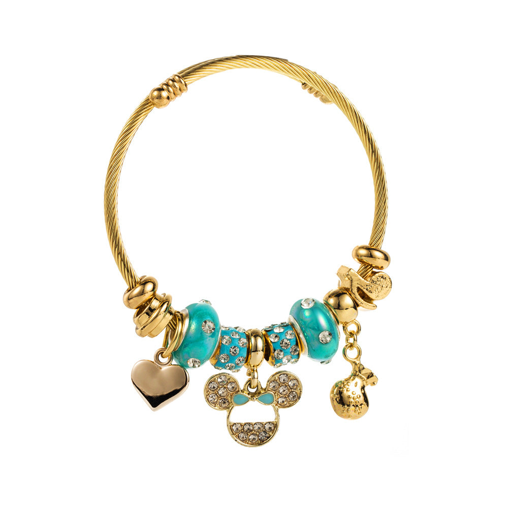 Mickey Mouse - Themed Charm Bracelet: Sparkle of Disney Joy