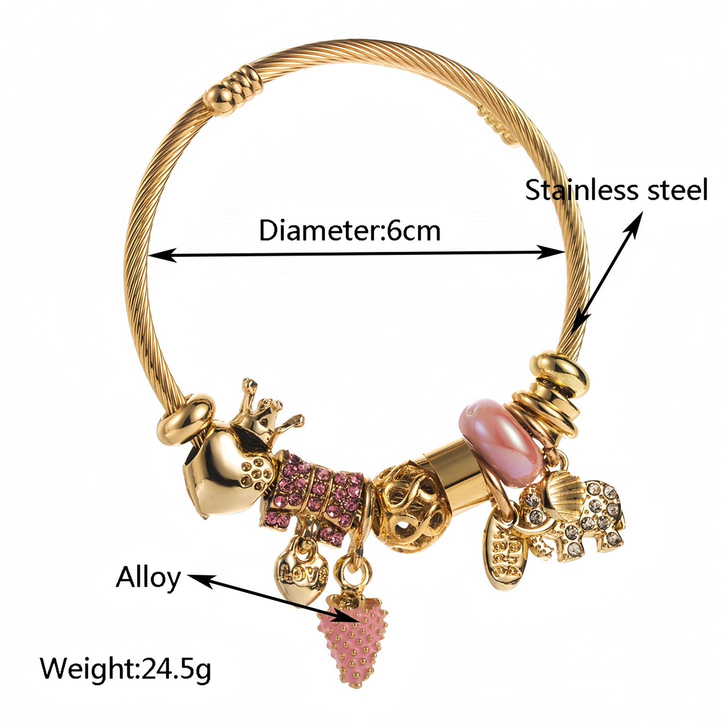 "Wanna take you one more bit sweety"Strawberry Cherry Bracelets