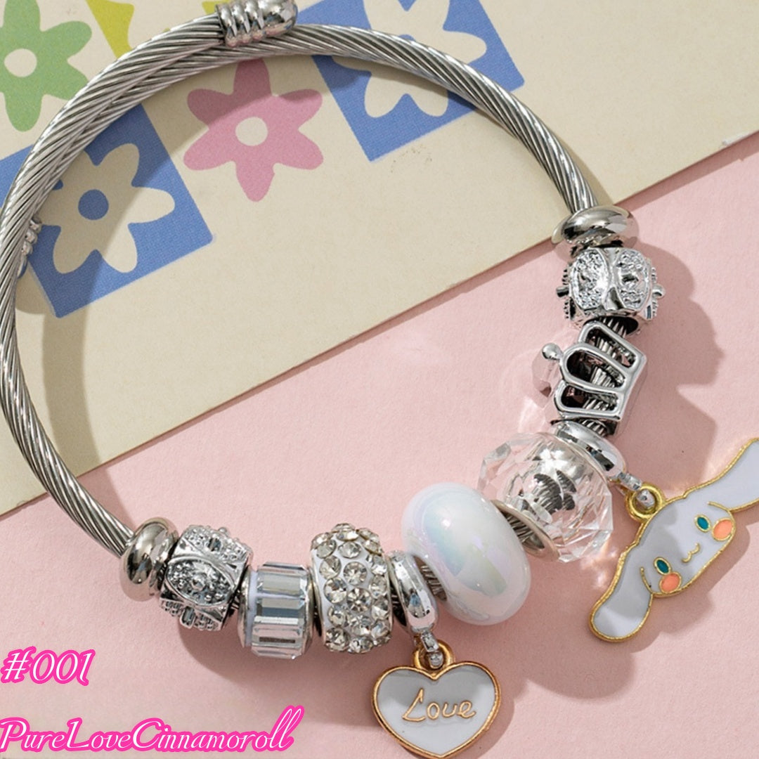 100 Styles Handmade Charm  Bracelet Titanium Alloy  waterproof and non tarnish 【BUY 2, 20%OFF；3，30%off 】【over 40$，freeshipping】