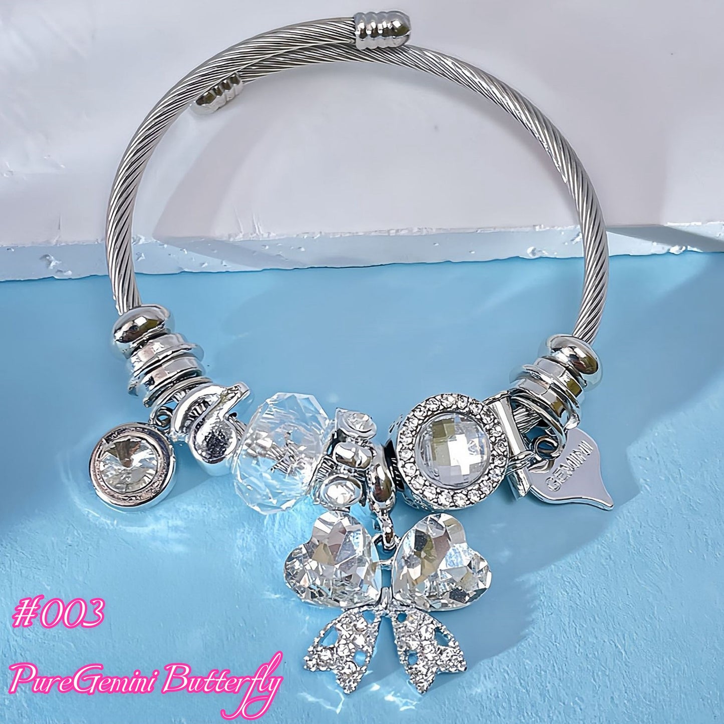 100 Styles Handmade Charm  Bracelet Titanium Alloy  waterproof and non tarnish 【BUY 2, 20%OFF；3，30%off 】【over 40$，freeshipping】