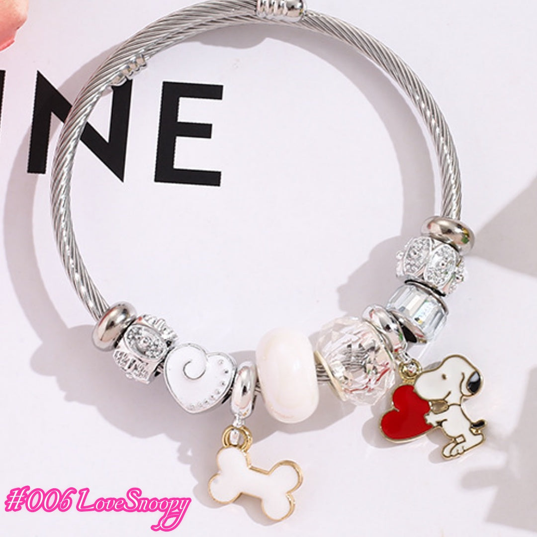 100 Styles Handmade Charm  Bracelet Titanium Alloy  waterproof and non tarnish 【BUY 2, 20%OFF；3，30%off 】【over 40$，freeshipping】