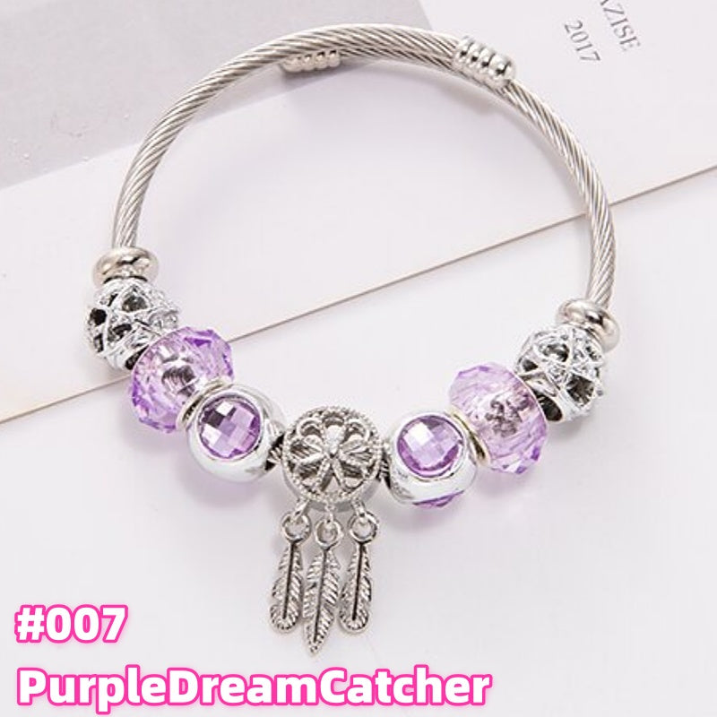 100 Styles Handmade Charm  Bracelet Titanium Alloy  waterproof and non tarnish 【BUY 2, 20%OFF；3，30%off 】【over 40$，freeshipping】