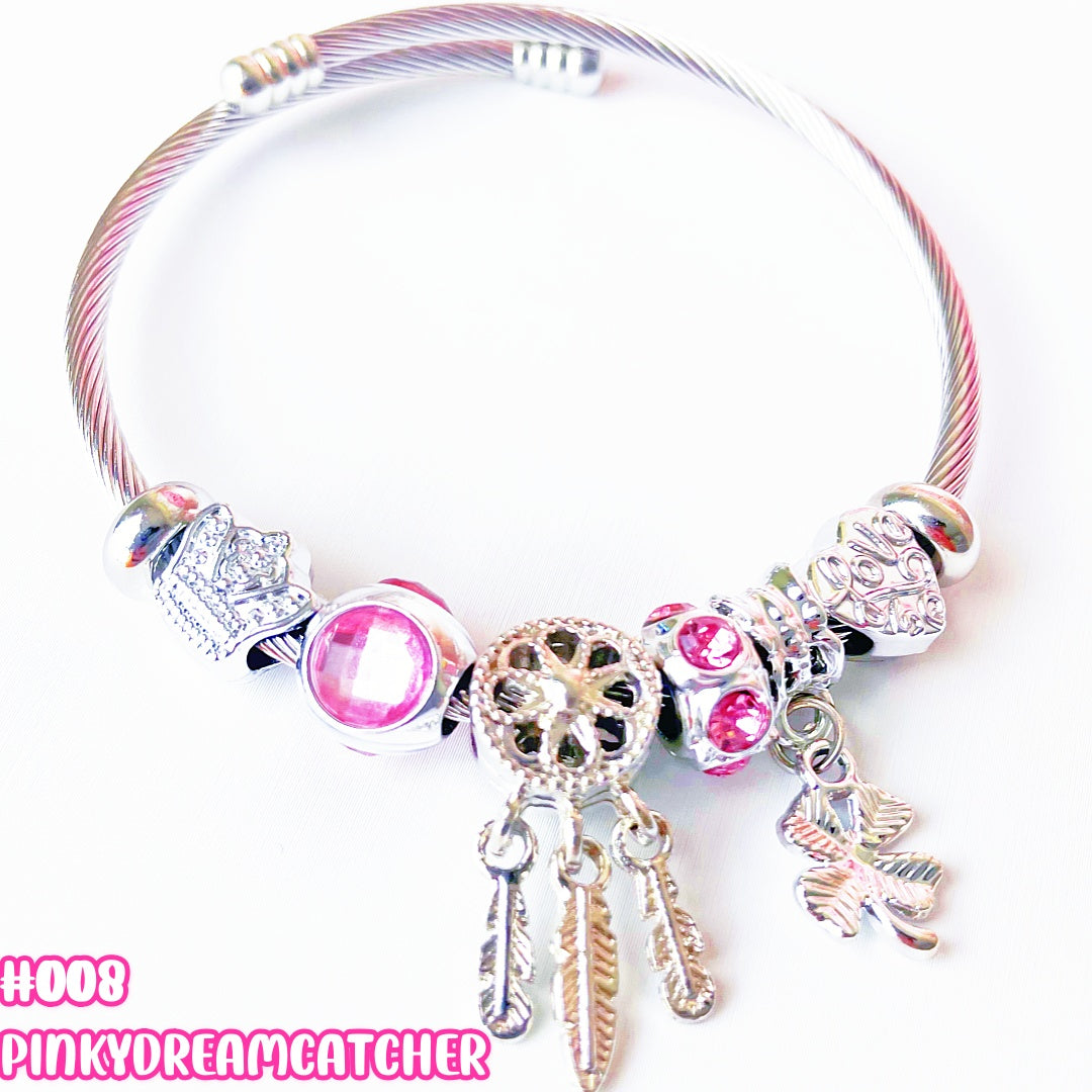 100 Styles Handmade Charm  Bracelet Titanium Alloy  waterproof and non tarnish 【BUY 2, 20%OFF；3，30%off 】【over 40$，freeshipping】