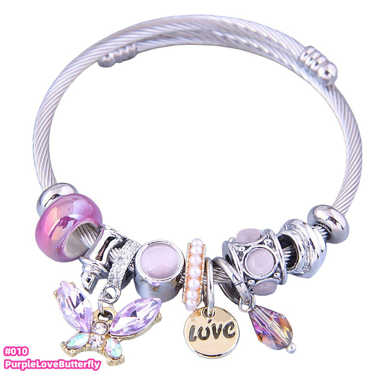 100 Styles Handmade Charm  Bracelet Titanium Alloy  waterproof and non tarnish 【BUY 2, 20%OFF；3，30%off 】【over 40$，freeshipping】