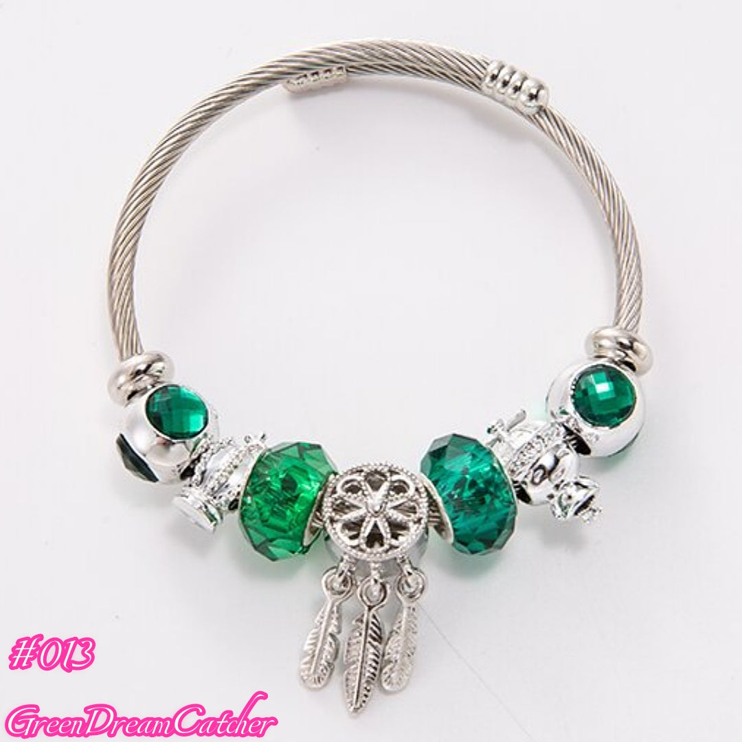 100 Styles Handmade Charm  Bracelet Titanium Alloy  waterproof and non tarnish 【BUY 2, 20%OFF；3，30%off 】【over 40$，freeshipping】