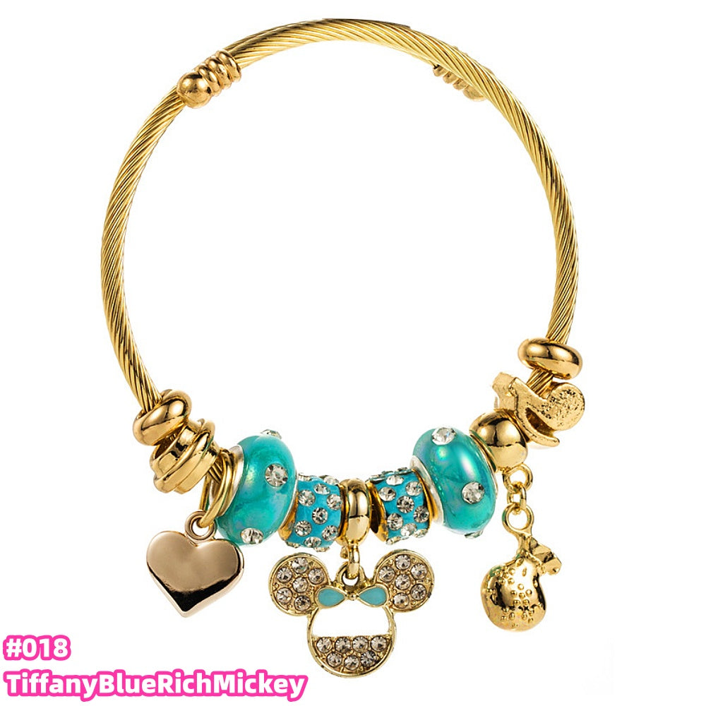 100 Styles Handmade Charm  Bracelet Titanium Alloy  waterproof and non tarnish 【BUY 2, 20%OFF；3，30%off 】【over 40$，freeshipping】