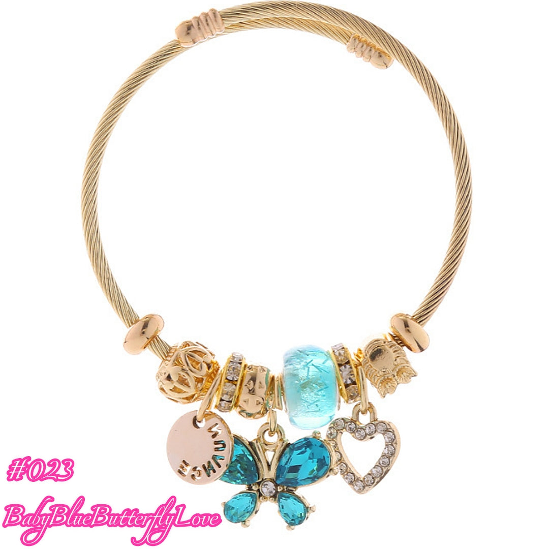 100 Styles Handmade Charm  Bracelet Titanium Alloy  waterproof and non tarnish 【BUY 2, 20%OFF；3，30%off 】【over 40$，freeshipping】