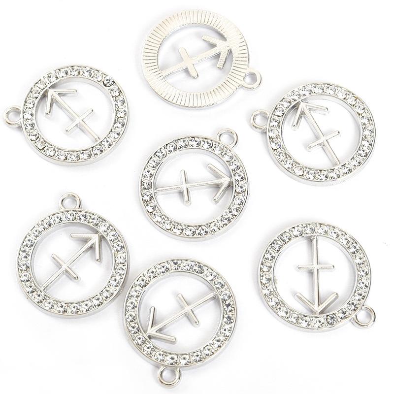 Zodiac Charms Pendant DIY Handmade Jewelry Accessories Sign of the Zodiac Star Sign