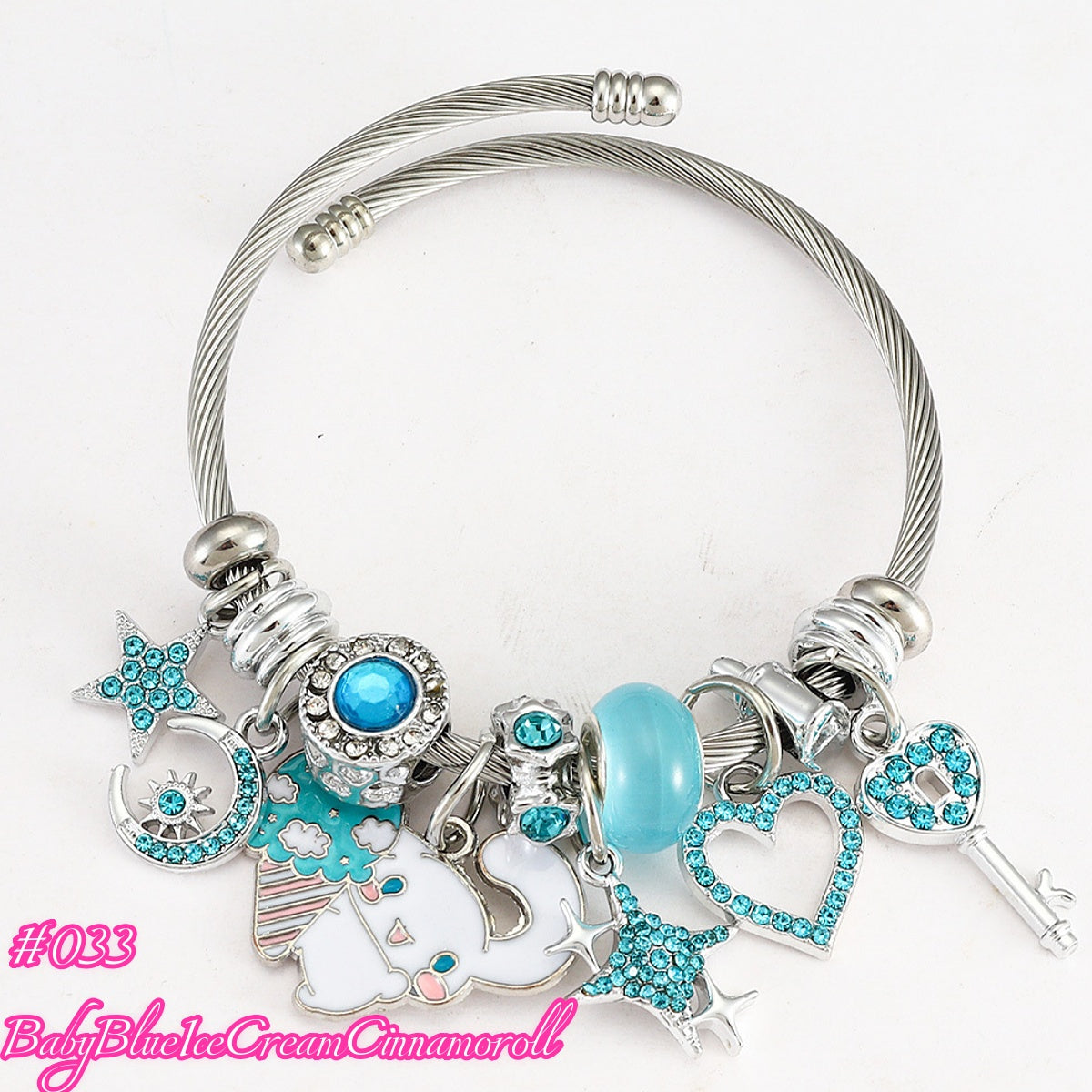 100 Styles Handmade Charm  Bracelet Titanium Alloy  waterproof and non tarnish 【BUY 2, 20%OFF；3，30%off 】【over 40$，freeshipping】