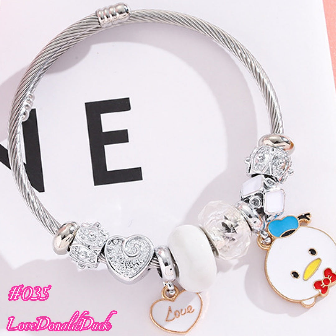 100 Styles Handmade Charm  Bracelet Titanium Alloy  waterproof and non tarnish 【BUY 2, 20%OFF；3，30%off 】【over 40$，freeshipping】