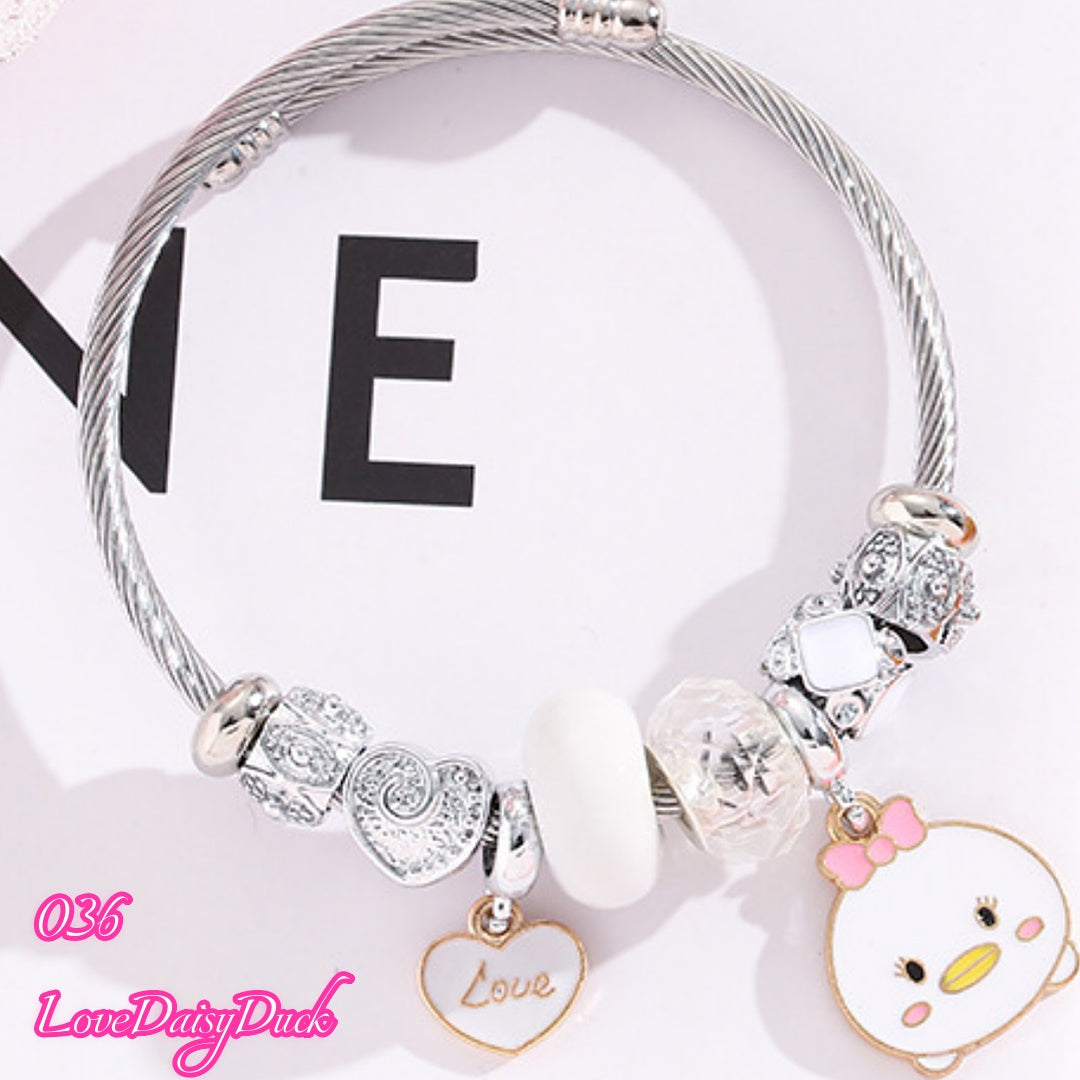 100 Styles Handmade Charm  Bracelet Titanium Alloy  waterproof and non tarnish 【BUY 2, 20%OFF；3，30%off 】【over 40$，freeshipping】