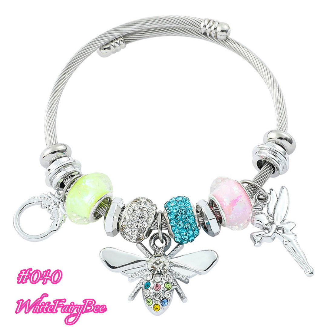 100 Styles Handmade Charm  Bracelet Titanium Alloy  waterproof and non tarnish 【BUY 2, 20%OFF；3，30%off 】【over 40$，freeshipping】