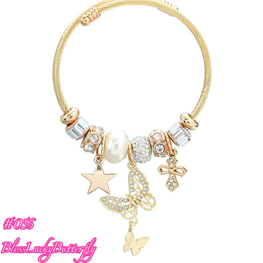 100 Styles Handmade Charm  Bracelet Titanium Alloy  waterproof and non tarnish 【BUY 2, 20%OFF；3，30%off 】【over 40$，freeshipping】