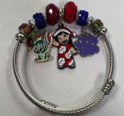 Disney Stitch Charm Bracelet – Cute Crystal Beaded Bracelet with Colorful Character Dangle Charms, 4 Unique Styles