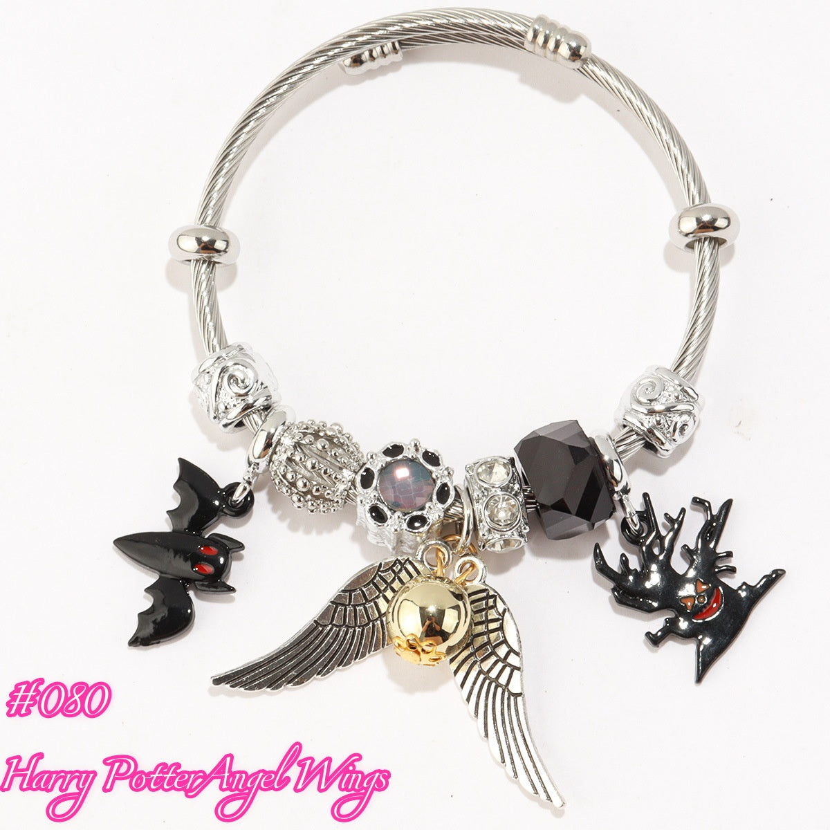 100 Styles Handmade Charm  Bracelet Titanium Alloy  waterproof and non tarnish 【BUY 2, 20%OFF；3，30%off 】【over 40$，freeshipping】