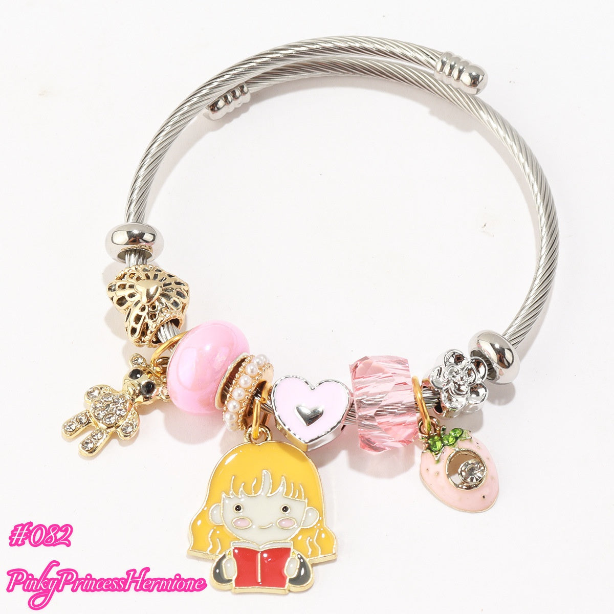 100 Styles Handmade Charm  Bracelet Titanium Alloy  waterproof and non tarnish 【BUY 2, 20%OFF；3，30%off 】【over 40$，freeshipping】