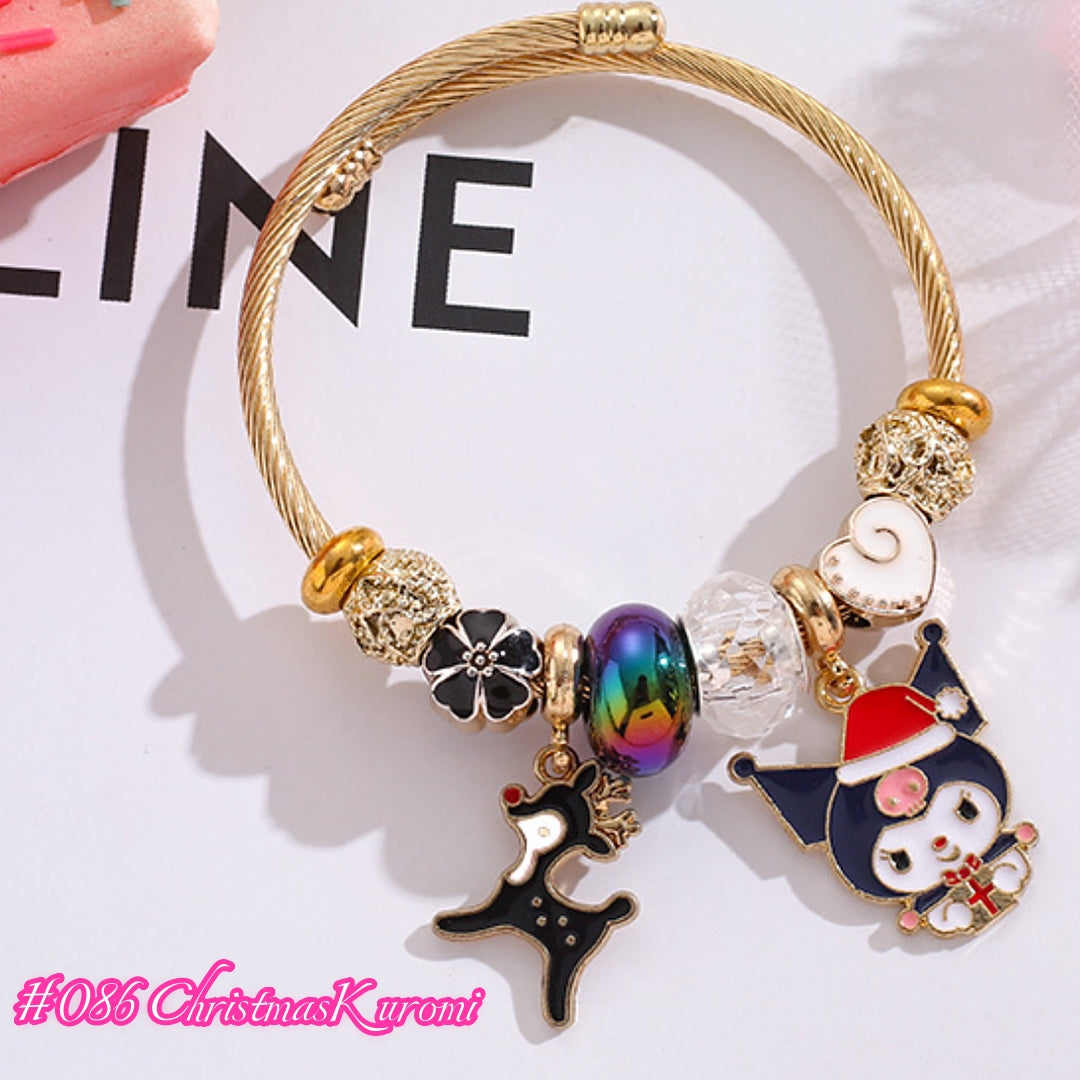 100 Styles Handmade Charm  Bracelet Titanium Alloy  waterproof and non tarnish 【BUY 2, 20%OFF；3，30%off 】【over 40$，freeshipping】