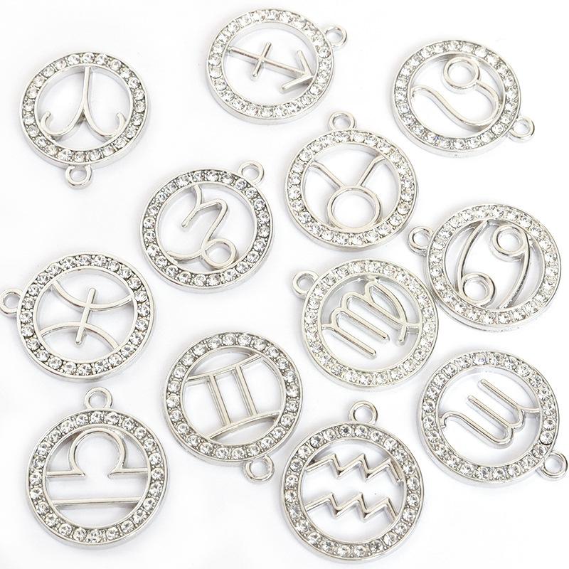 Zodiac Charms Pendant DIY Handmade Jewelry Accessories Sign of the Zodiac Star Sign