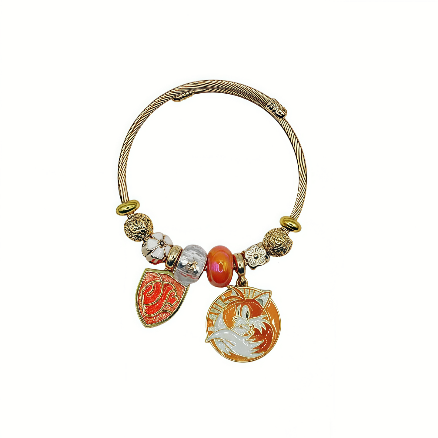 Sonic the Hedgehog - Themed Charm Gold Plated Bracelet: Speed and Style