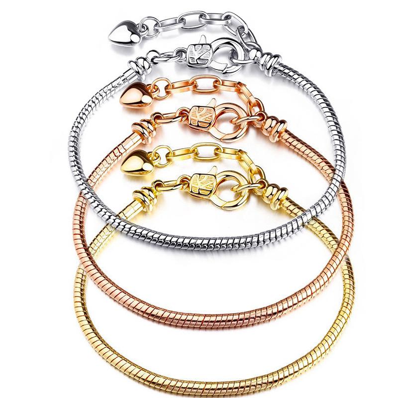 DIY Snake Chain Bracelets with Lobster Clasps Fashionable Multilayered Bangles for Adults Adjustable Jewelry Making