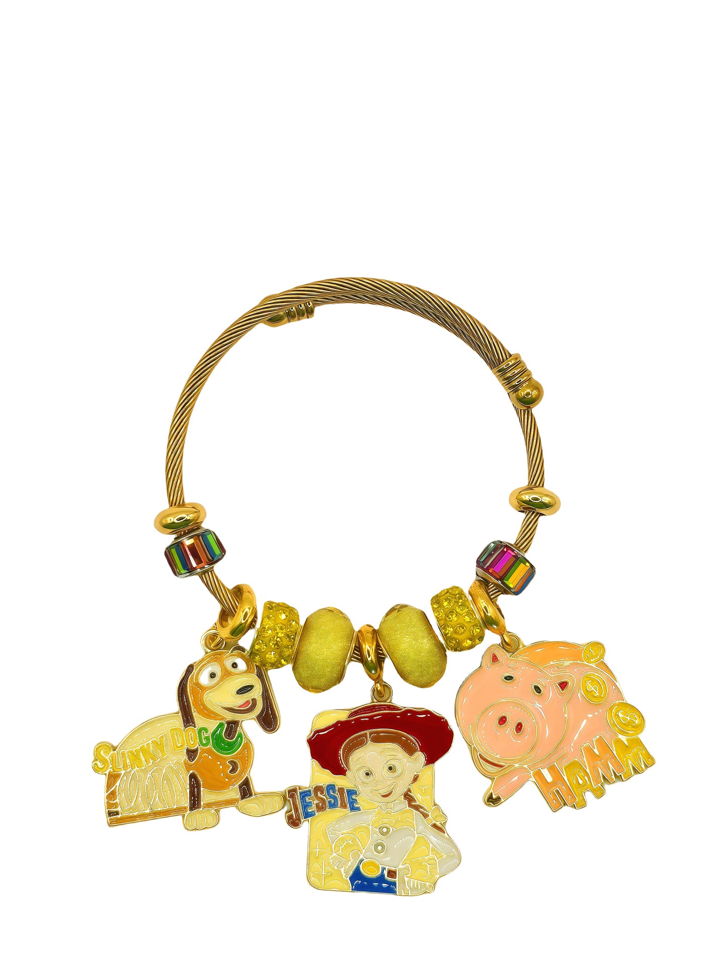 Toy Story - Themed Charm Rose Gold-plated Bracelet: A Nostalgic Adventure