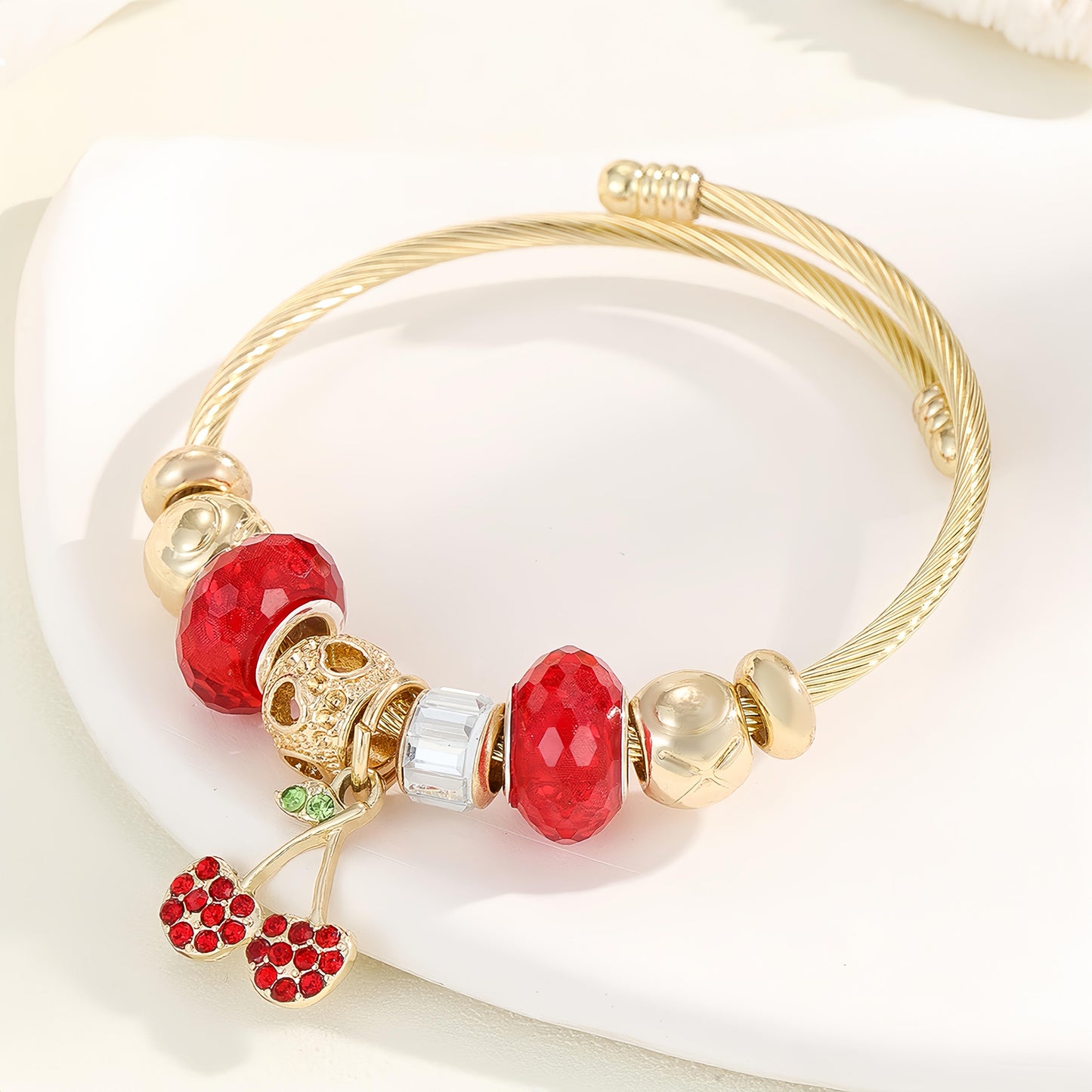 "Wanna take you one more bit sweety"Strawberry Cherry Bracelets