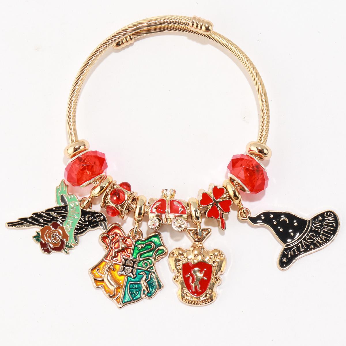 Harry Potter - Themed Charm Bracelet: A Magical Collection of Icons