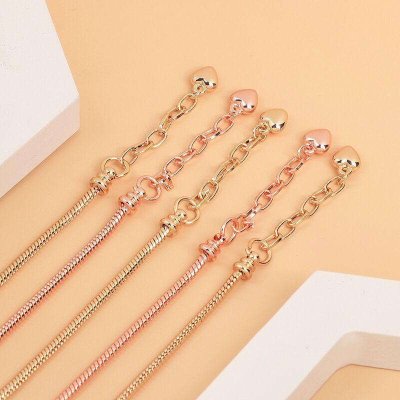 DIY Snake Chain Bracelets with Lobster Clasps Fashionable Multilayered Bangles for Adults Adjustable Jewelry Making