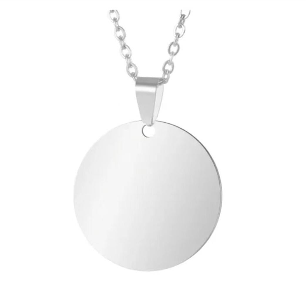Personalized Photo Necklace – Custom Double-Sided Stainless Steel Pendant | Heart, Circle & Rectangle