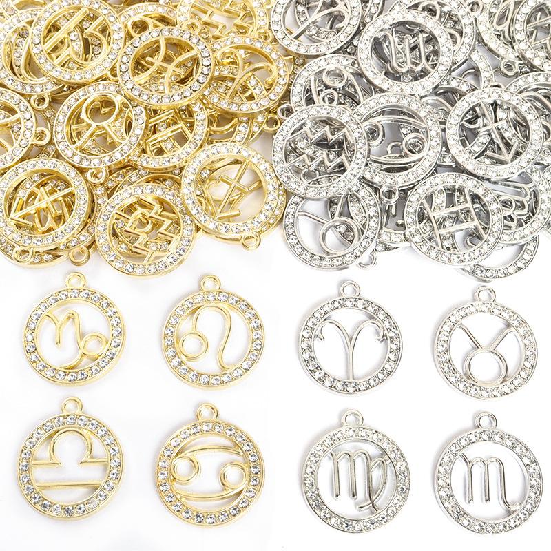 Zodiac Charms Pendant DIY Handmade Jewelry Accessories Sign of the Zodiac Star Sign