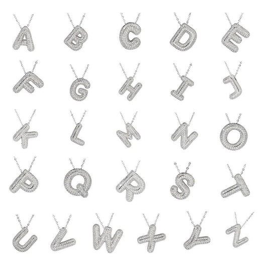 Fashion Alphabet Detail Pendant Necklace for Women & Girls - Rhinestone Decor, Trendy All-Match Jewelry for Back To School, Fall, Christmas, and More