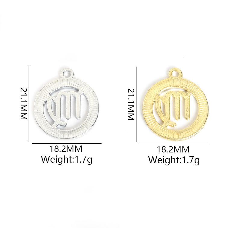 Zodiac Charms Pendant DIY Handmade Jewelry Accessories Sign of the Zodiac Star Sign