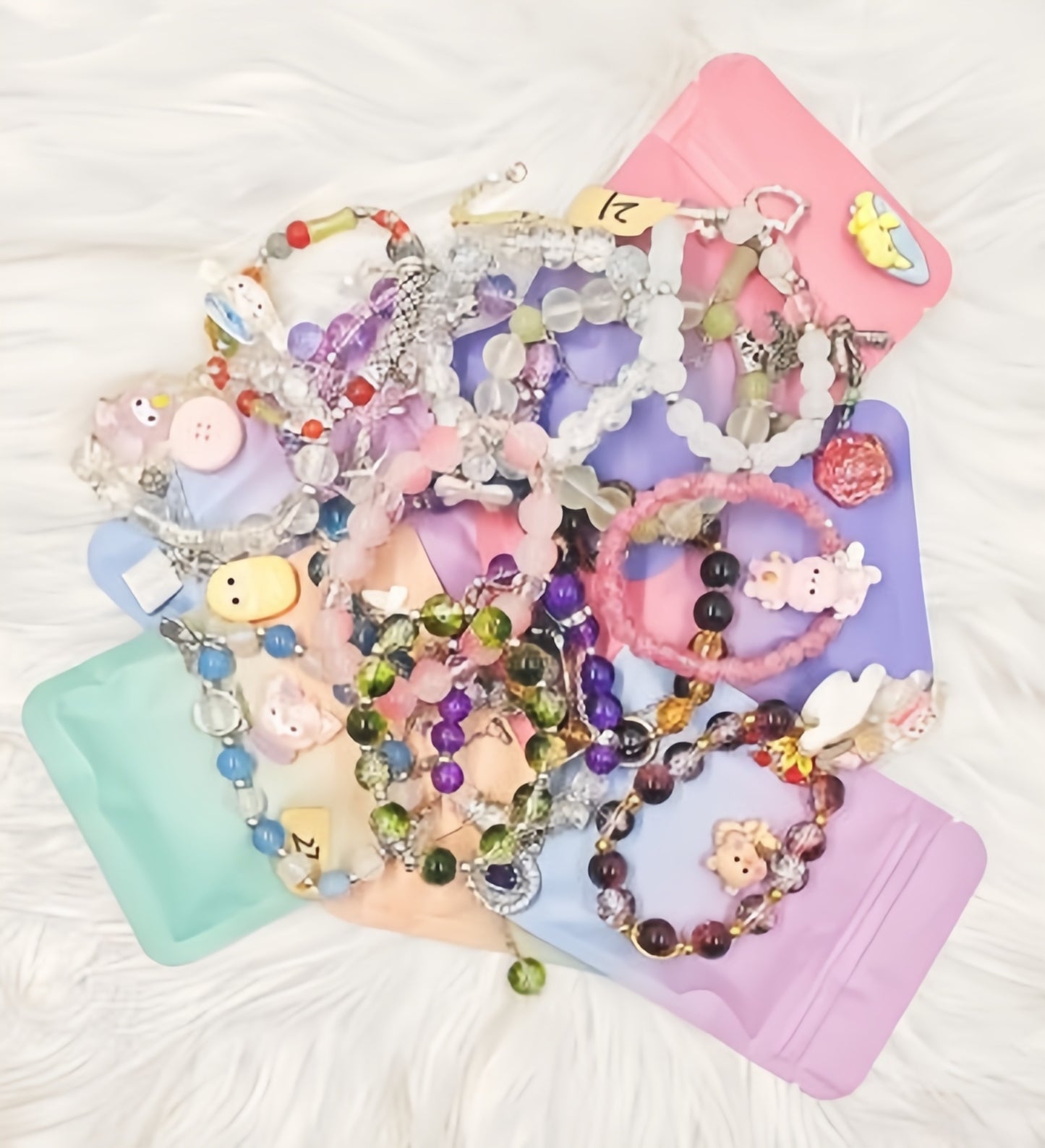 【BUY IN LIVE】Super Fashion attractive Handmade bracelets bag open in live (OVER 40$ FREE SHIPPING)