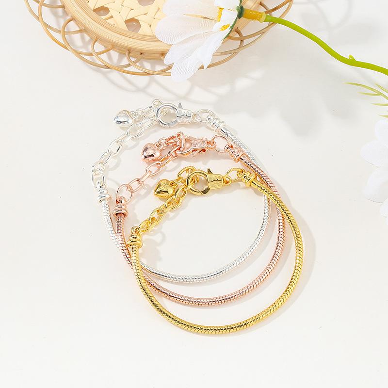 DIY Snake Chain Bracelets with Lobster Clasps Fashionable Multilayered Bangles for Adults Adjustable Jewelry Making