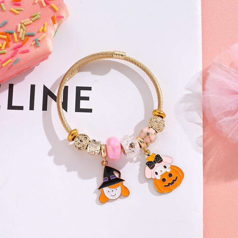 Sanrio My Melody Charm Bracelet - Pink Kawaii Jewelry Piece