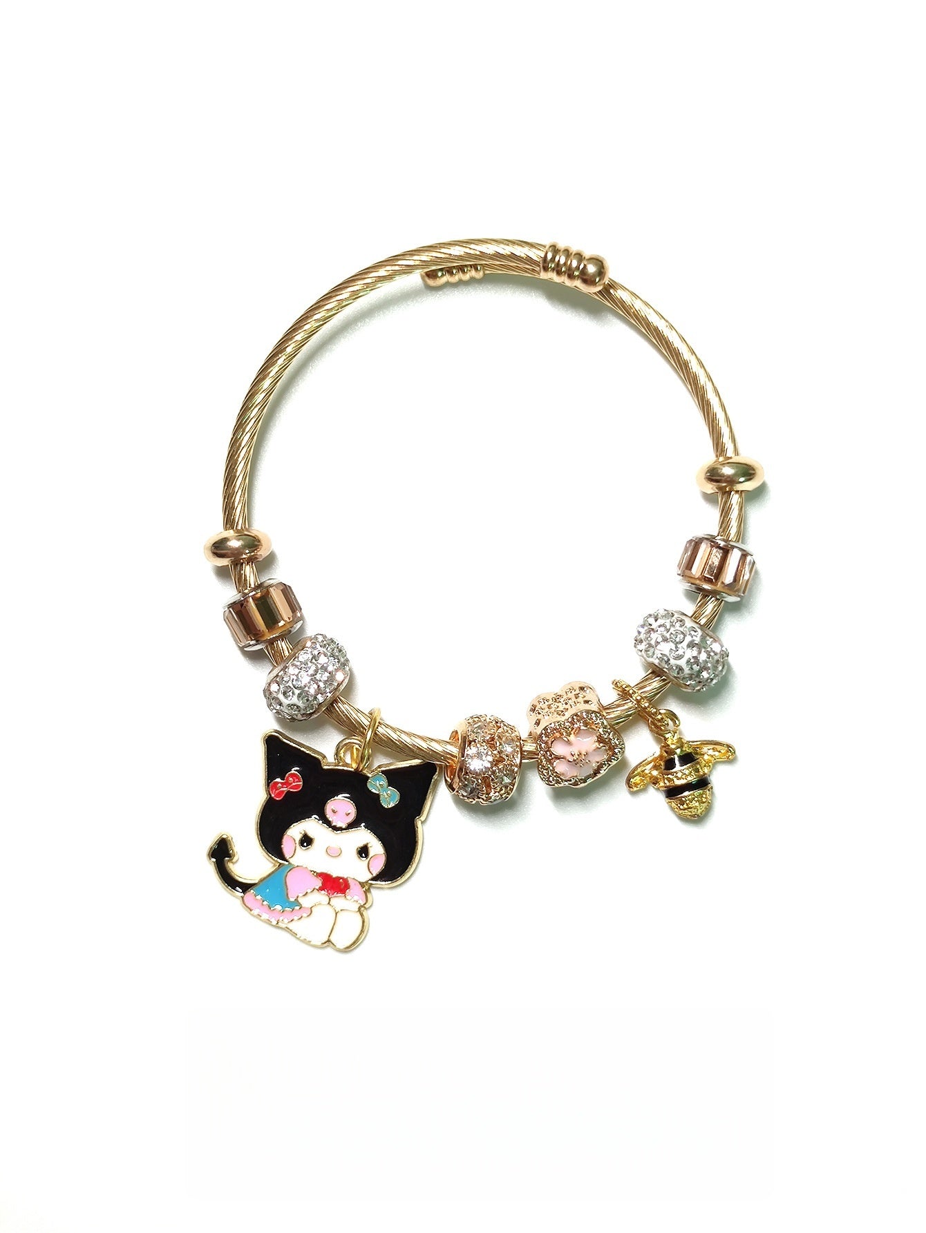 Sanrio Kuromi & Reindeer Charm  silver/gold plated bracelets multi-style