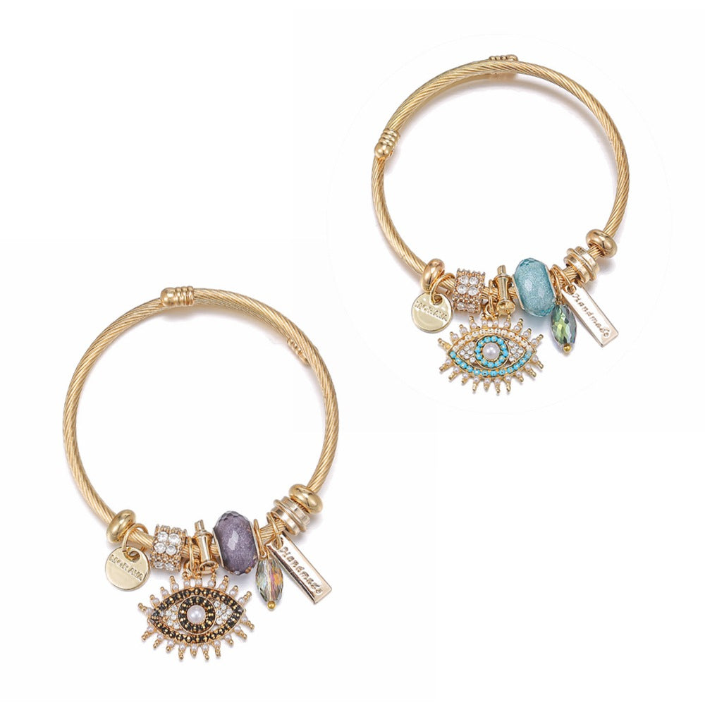 Evil Eye - Themed Charm Bracelet: A Symbol of Protection and Style