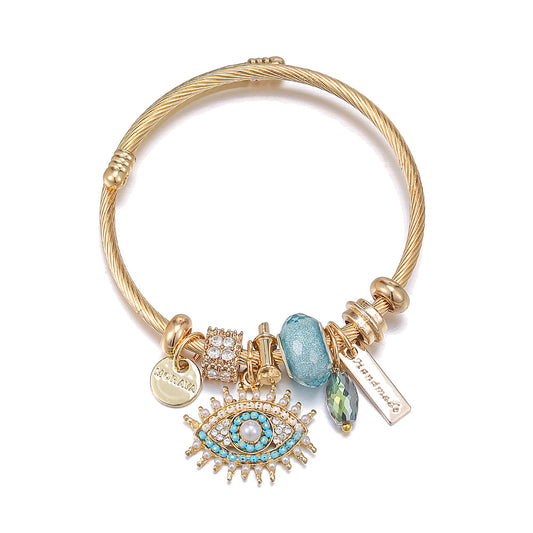 Evil Eye - Themed Charm Bracelet: A Symbol of Protection and Style