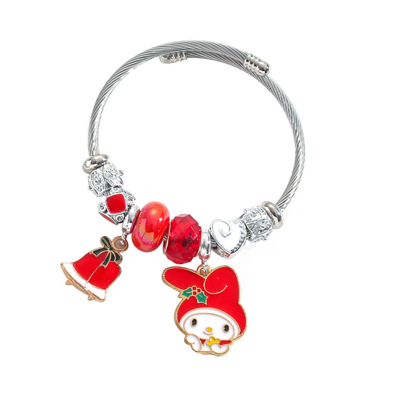 Sanrio My Melody Charm Bracelet - Pink Kawaii Jewelry Piece