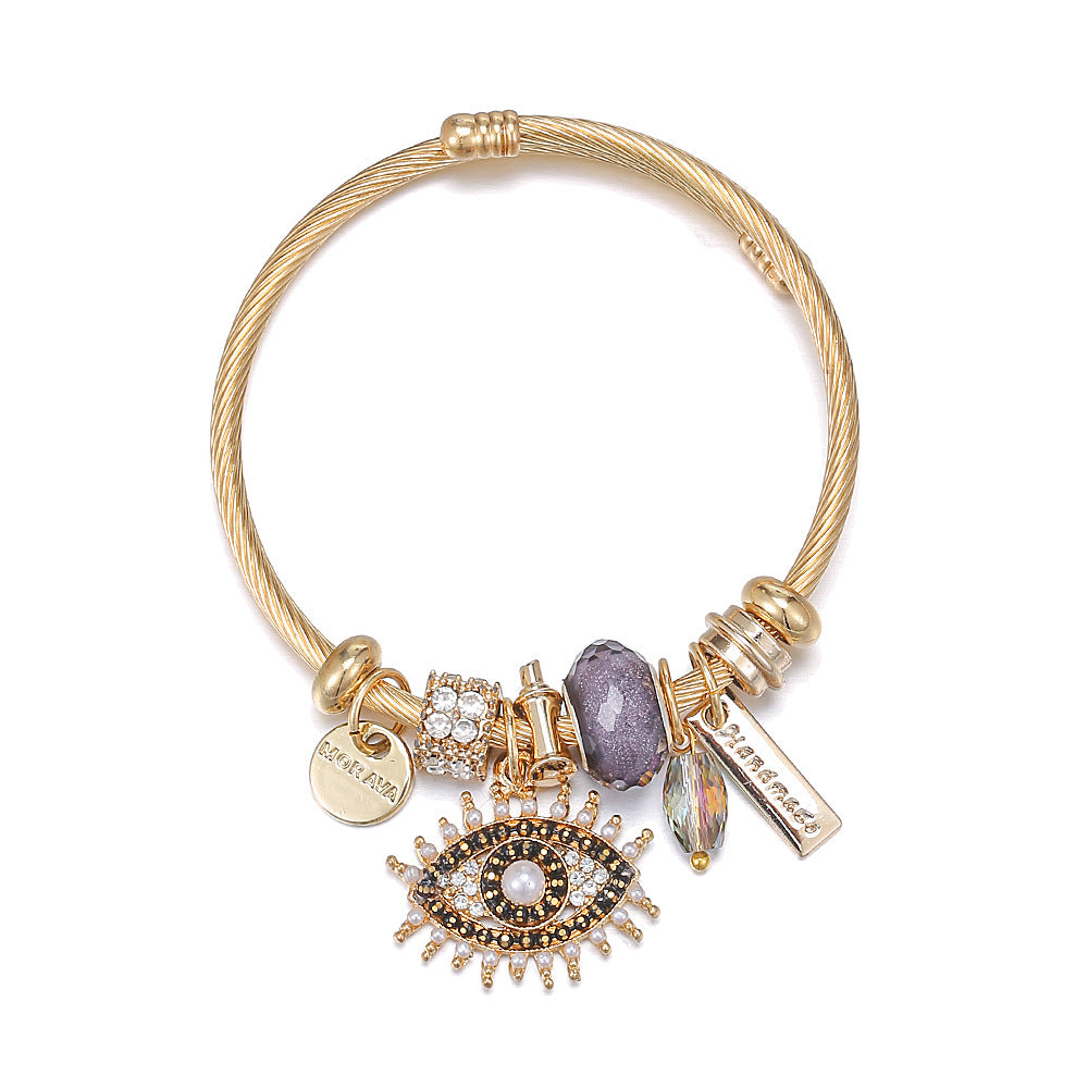 Evil Eye - Themed Charm Bracelet: A Symbol of Protection and Style