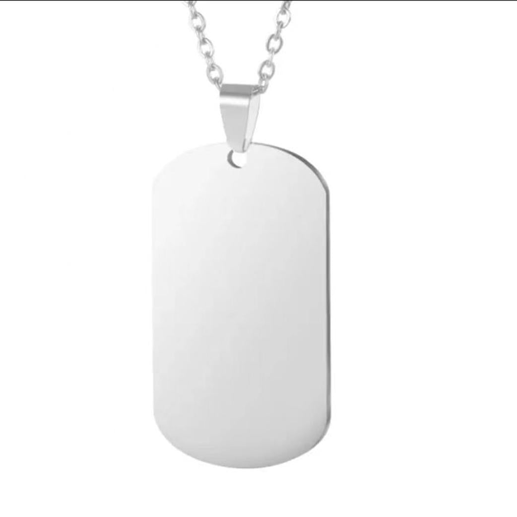 Personalized Photo Necklace – Custom Double-Sided Stainless Steel Pendant | Heart, Circle & Rectangle