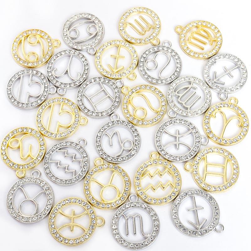 Zodiac Charms Pendant DIY Handmade Jewelry Accessories Sign of the Zodiac Star Sign