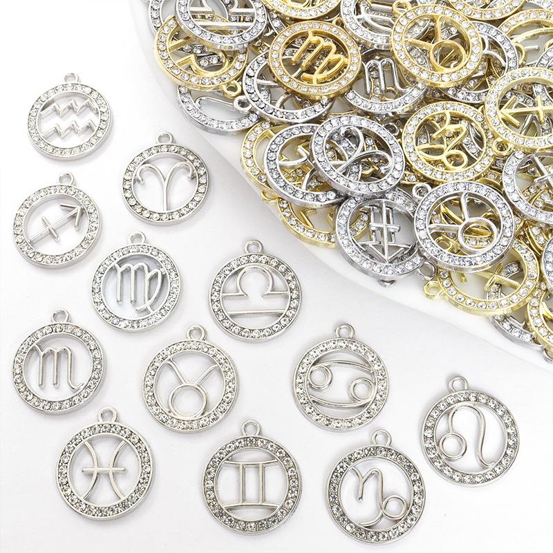 Zodiac Charms Pendant DIY Handmade Jewelry Accessories Sign of the Zodiac Star Sign