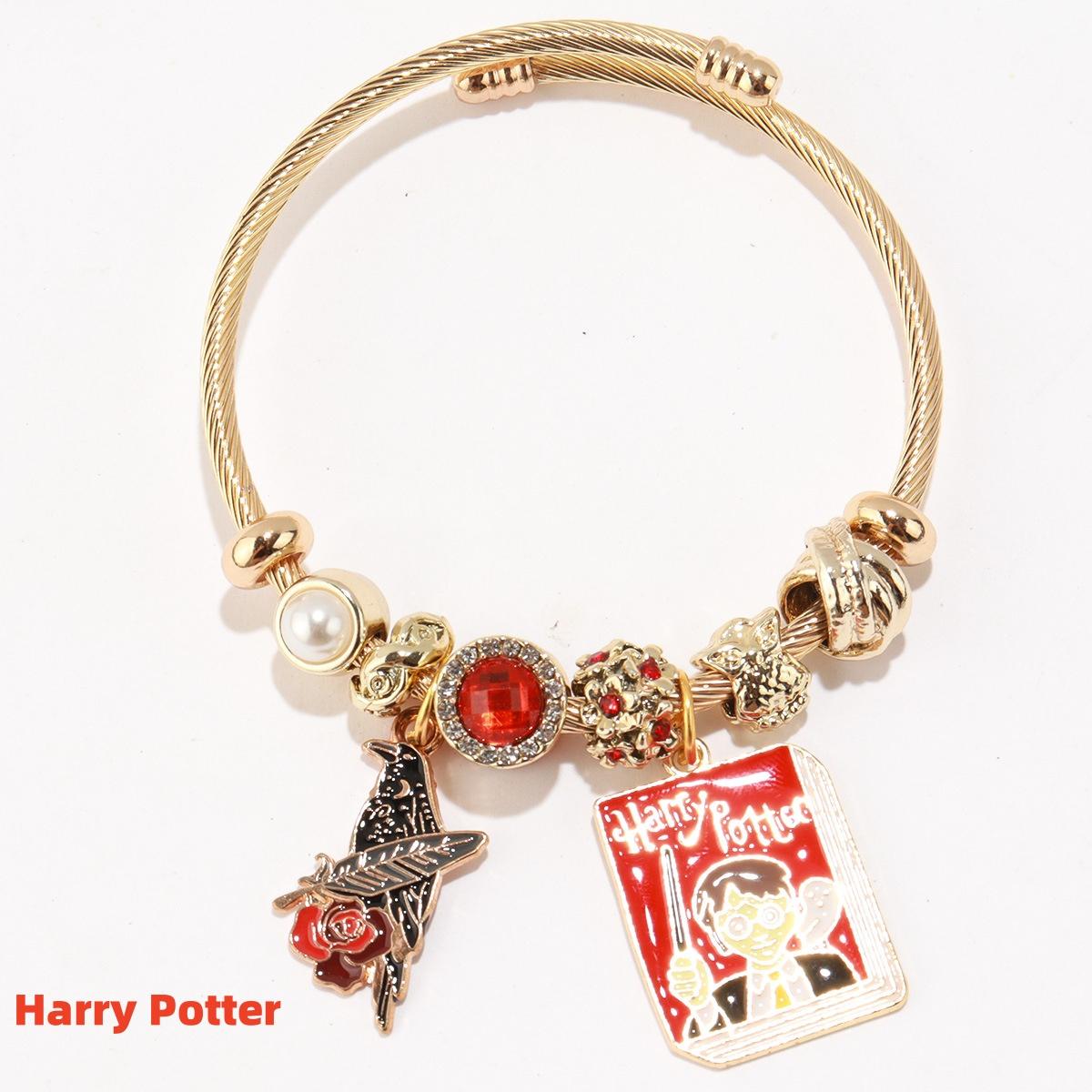 Harry Potter - Themed Charm Bracelet: A Magical Collection of Icons
