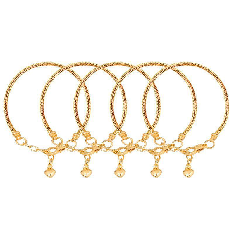 DIY Snake Chain Bracelets with Lobster Clasps Fashionable Multilayered Bangles for Adults Adjustable Jewelry Making