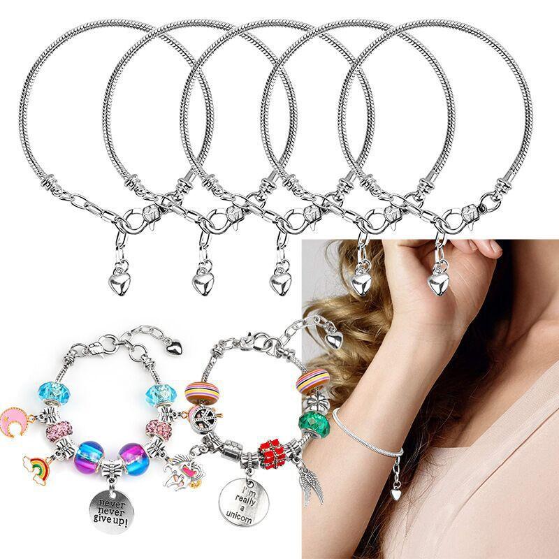 DIY Snake Chain Bracelets with Lobster Clasps Fashionable Multilayered Bangles for Adults Adjustable Jewelry Making